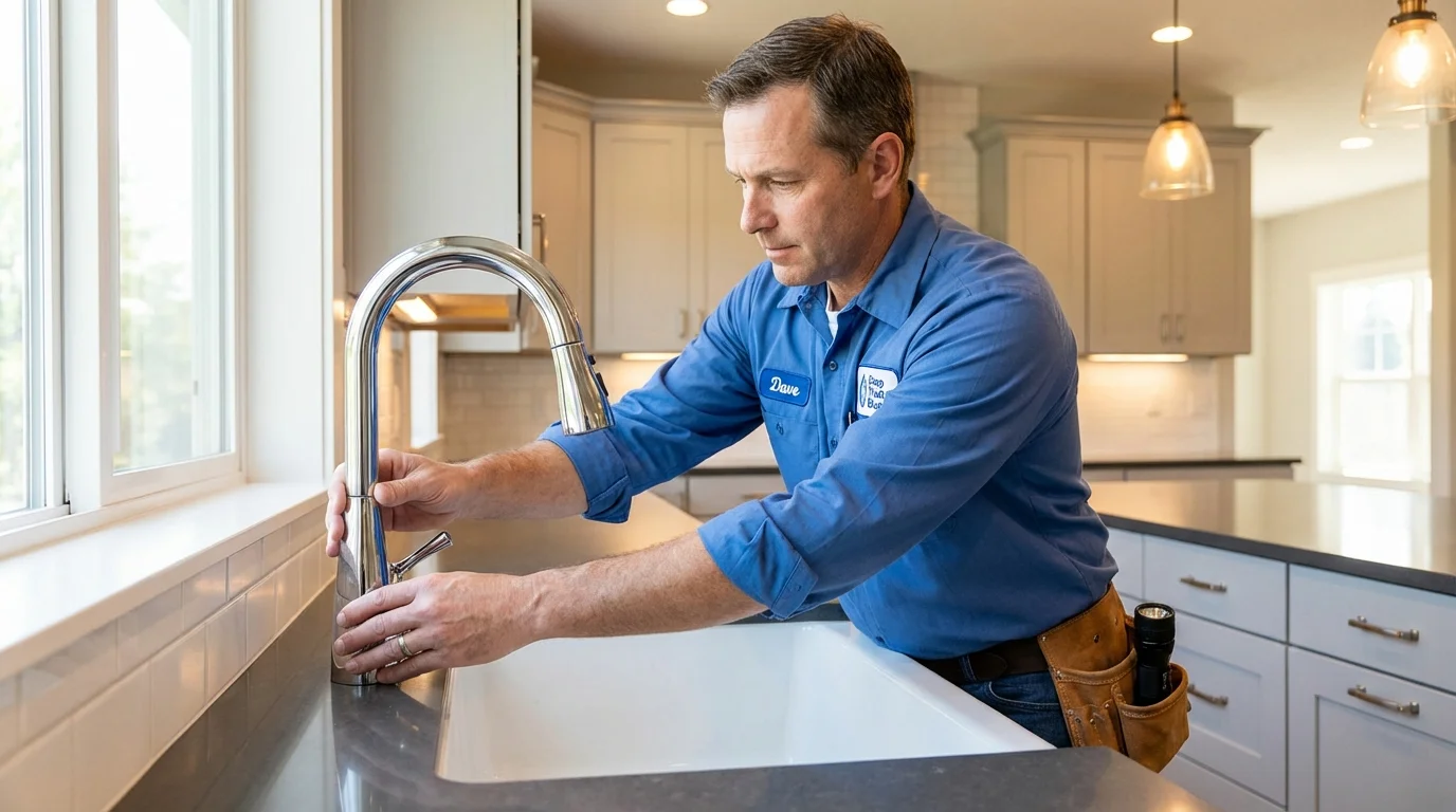 Kitchen faucet installation by Johns Plumbing LLC in Morro Bay